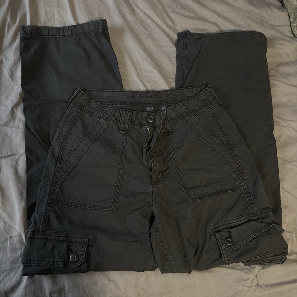 American Eagle Outfitters Black Cargo Pants